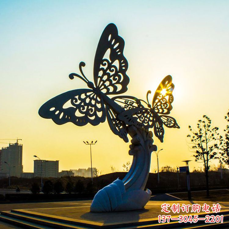 绵阳铸造不锈钢蝴蝶雕塑