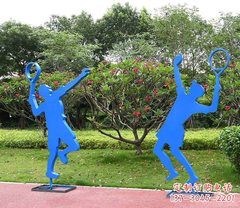 绵阳不锈钢羽毛球人物雕塑
