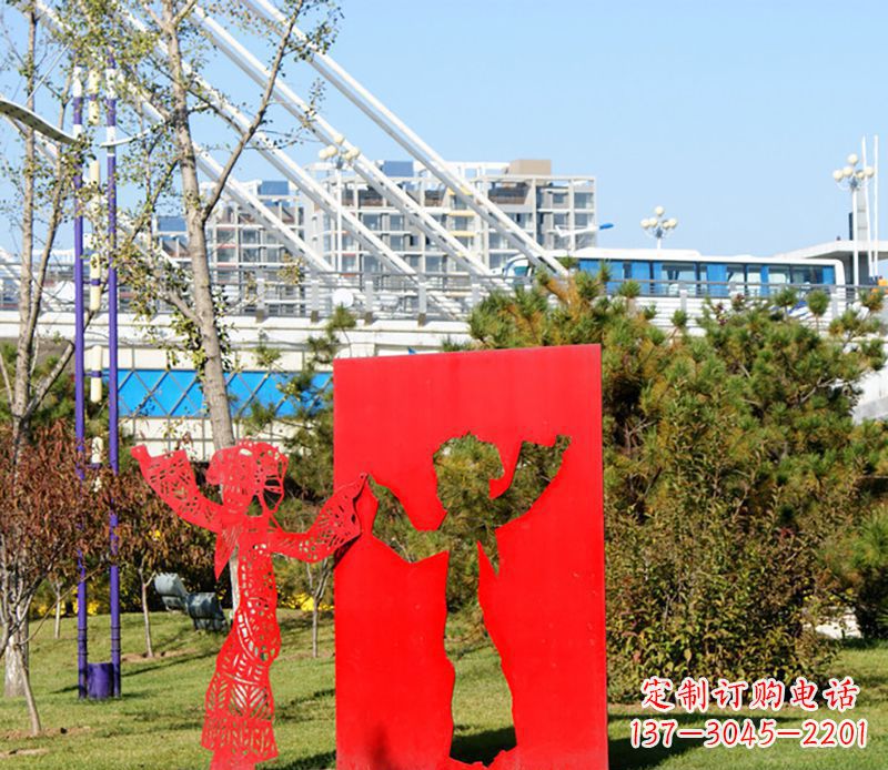 绵阳全新设计:不锈钢皮影戏雕塑