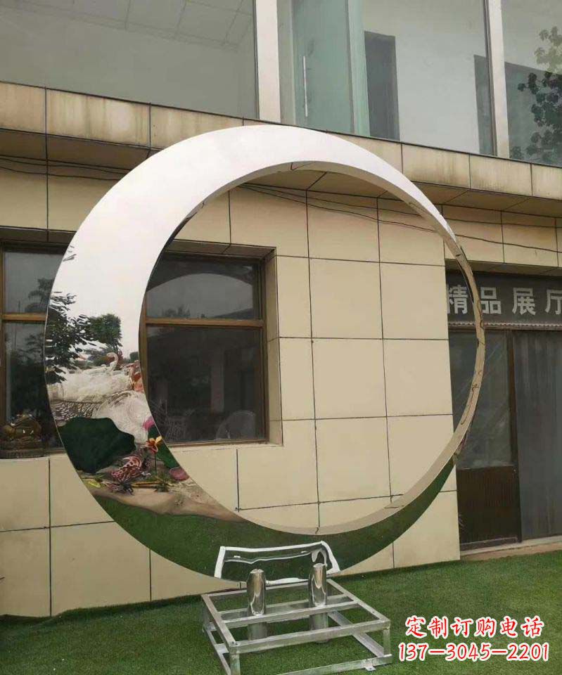 绵阳完美的不锈钢圆环雕塑