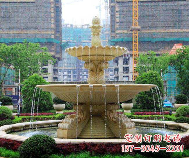 绵阳多层次喷泉雕塑,为您带来清凉夏日