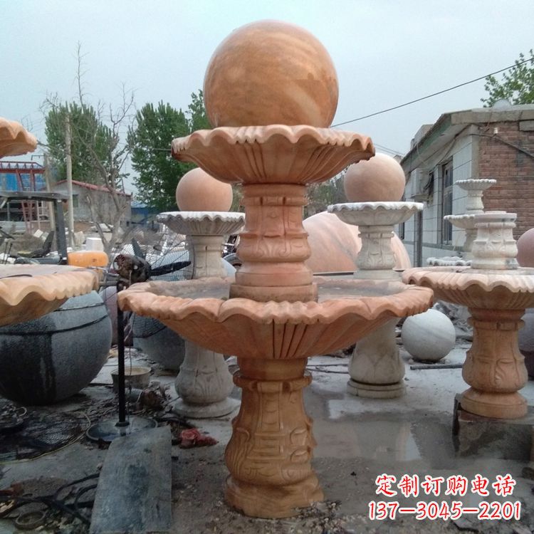 绵阳中领雕塑,精致风水球雕塑让你的院落更加精致