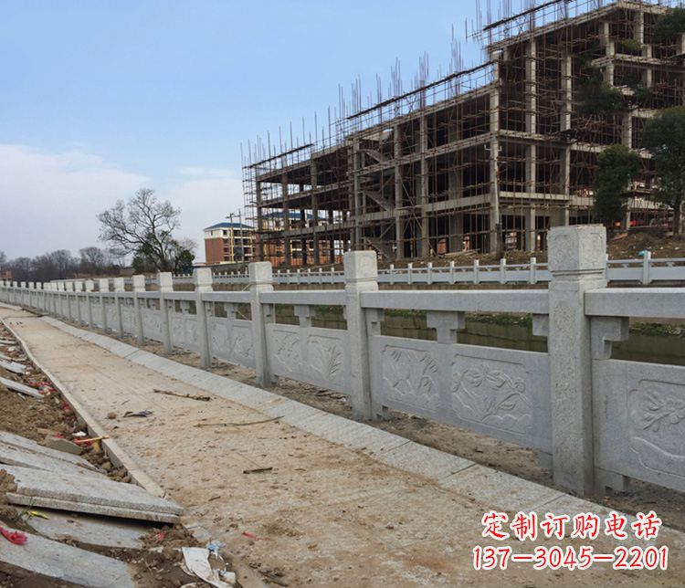 绵阳护城河大理石栏板石雕 (4)
