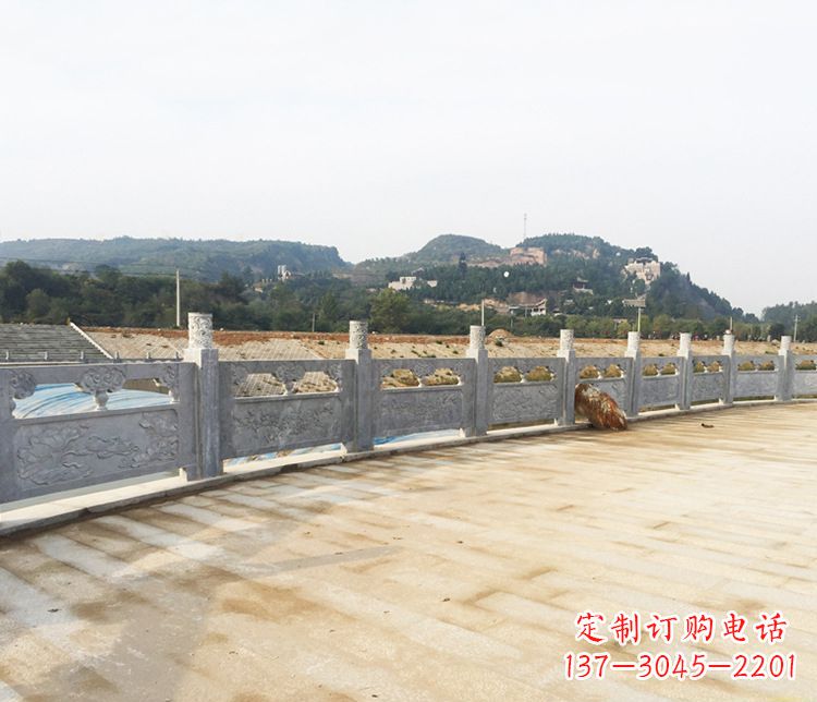绵阳护城河大理石栏板石雕
