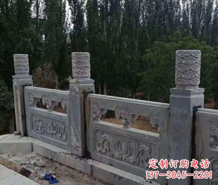 绵阳护城河建筑石雕栏板 (3)