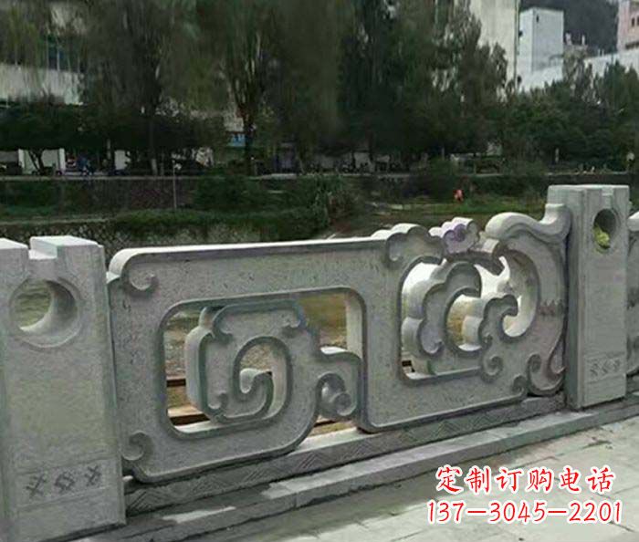 绵阳护城河建筑石雕栏板