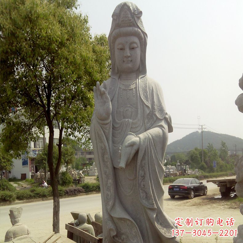 绵阳中领雕塑定制--品质观音菩萨石雕