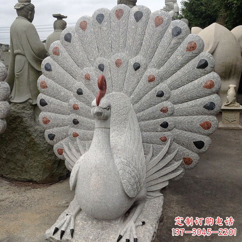 绵阳花岗岩孔雀雕塑——艺术与文化交融