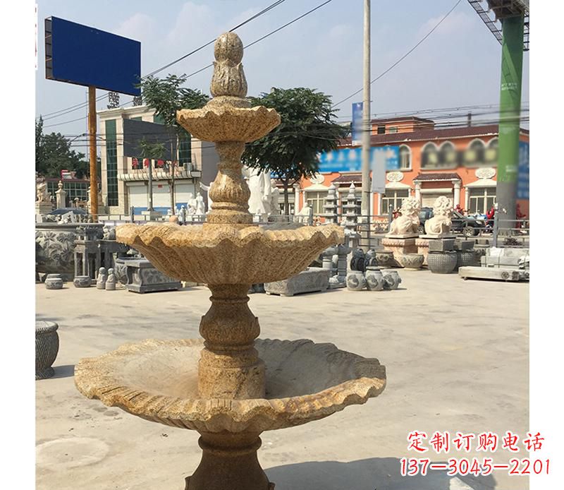 绵阳中领雕塑花岗岩双层景观喷泉