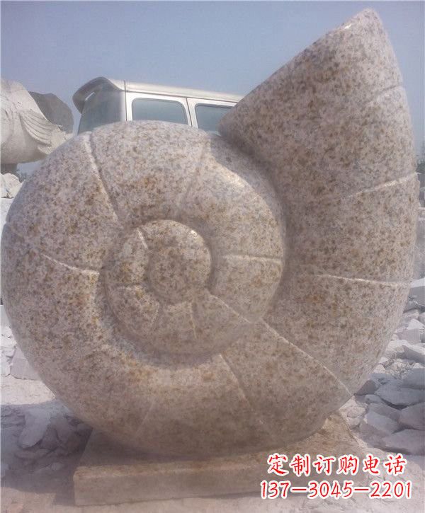 绵阳花岗岩蜗牛石雕|质感细腻的蜗牛雕塑