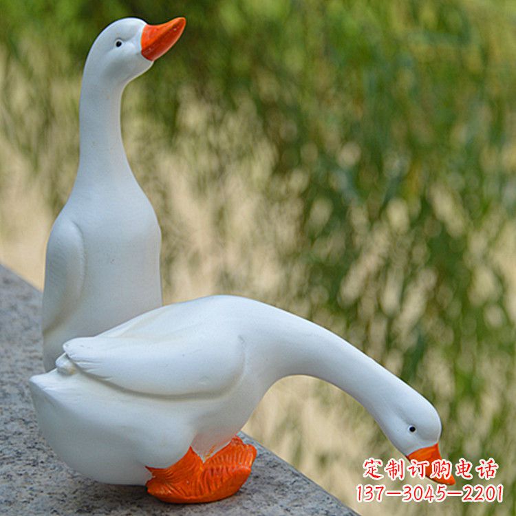 绵阳高端花园水池鸭子雕塑