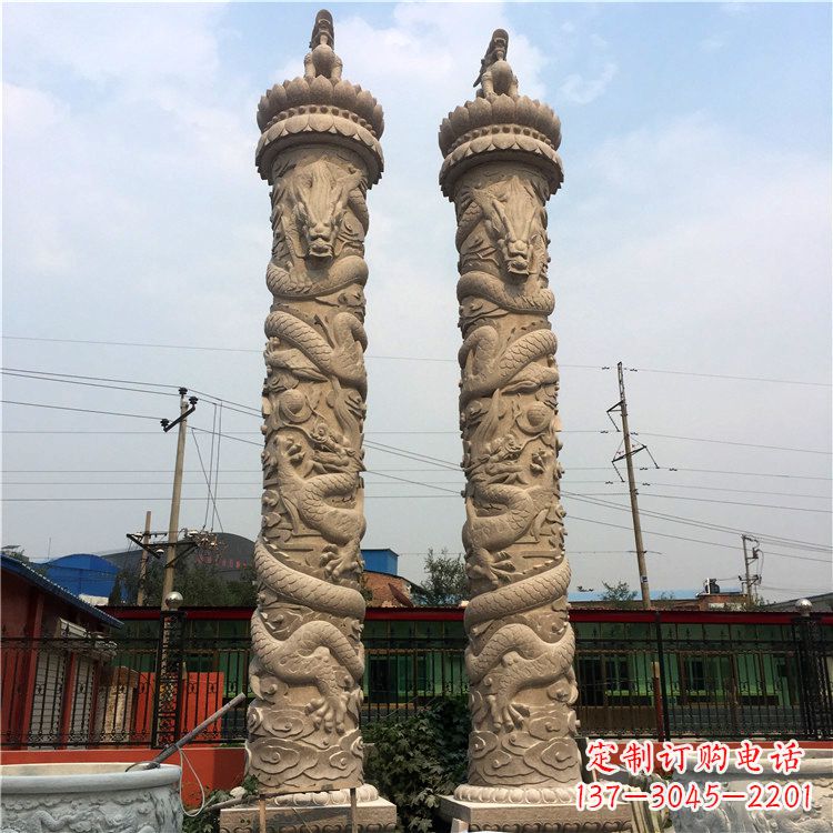 绵阳华表盘龙柱