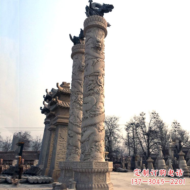 绵阳精致精美的华表柱石雕