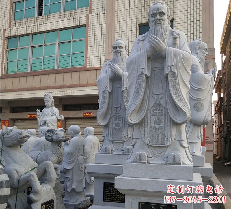 绵阳华农孔子像校园雕塑