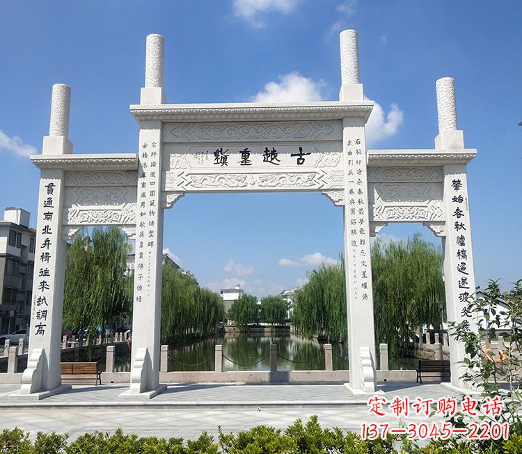 绵阳华伟石雕牌坊,顶尖定制雕塑