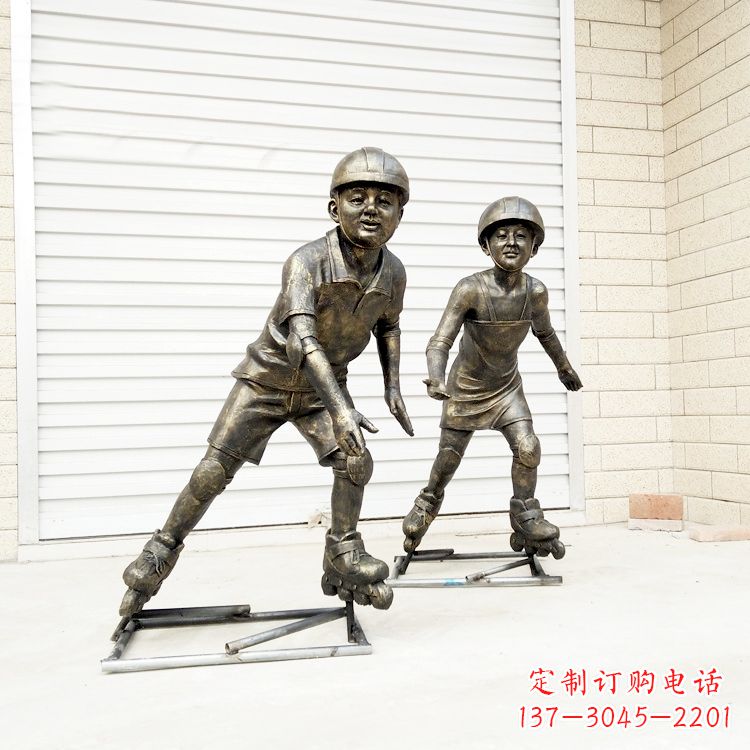绵阳中领雕塑:仿铜小孩雕塑
