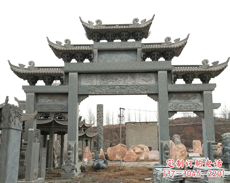 绵阳黄冈石雕牌坊