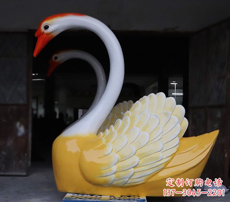 绵阳爱心天鹅雕塑,让你的爱永生