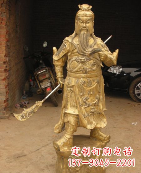 绵阳优美勇猛的关公雕塑