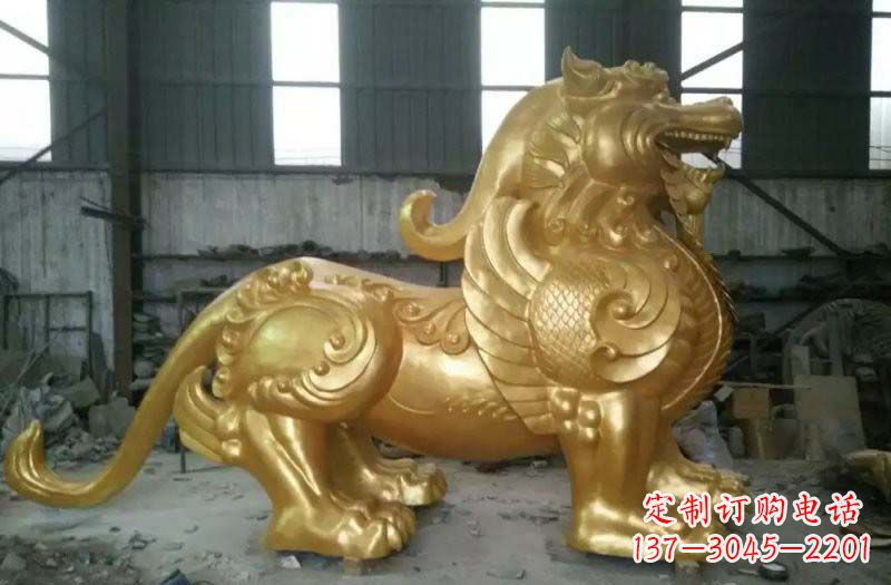 绵阳精致定制黄铜貔貅雕塑
