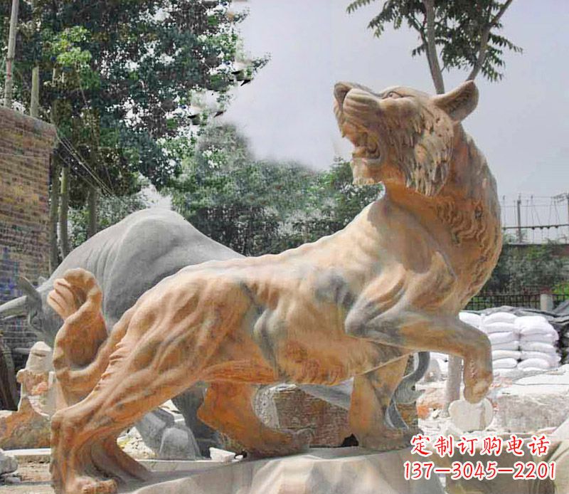 绵阳象征力量与尊贵的老虎石雕