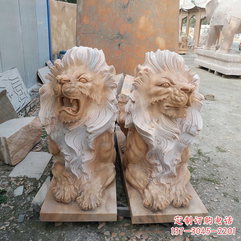 绵阳汇丰狮子爬狮雕塑
