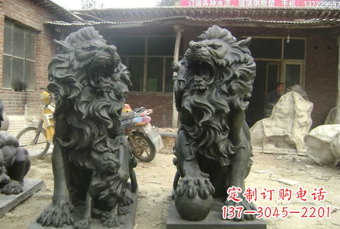 绵阳高质量铜制狮子雕塑