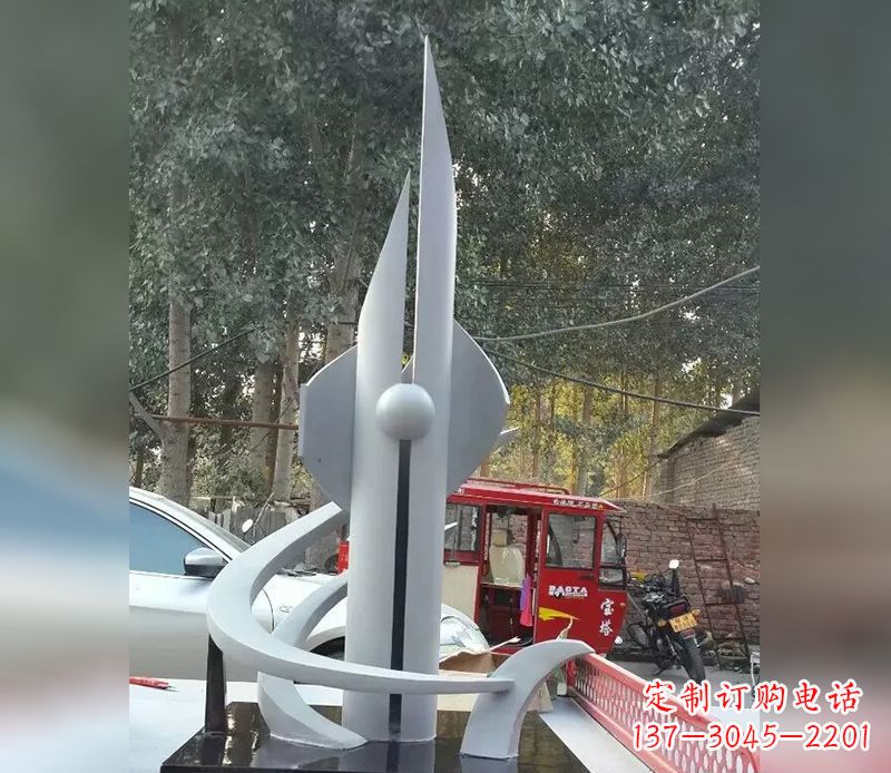 绵阳火箭剪纸雕塑不锈钢
