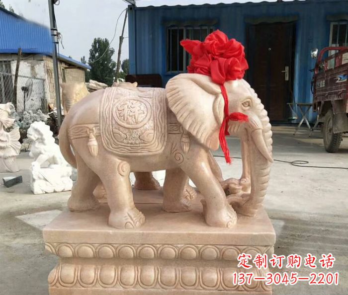 绵阳欣赏晚霞红,给家里添大象雕塑