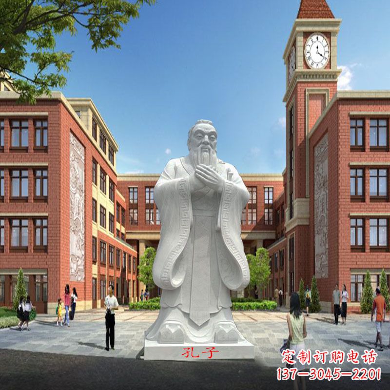 绵阳胶州东湖孔子雕像