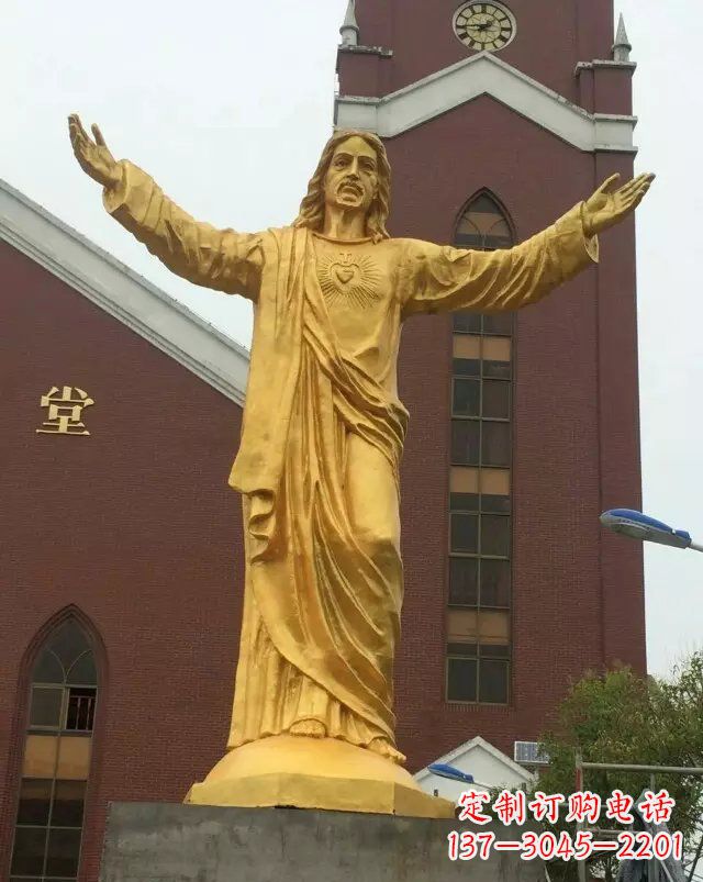 绵阳教堂铸铜耶稣雕塑