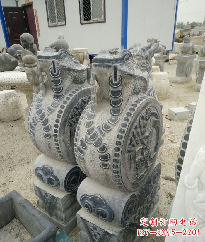 绵阳古韵深远,金蟾抱鼓石仿古门墩雕塑