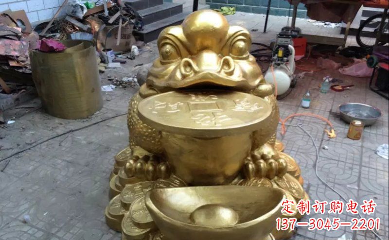 绵阳铜质金蟾招财动物雕塑