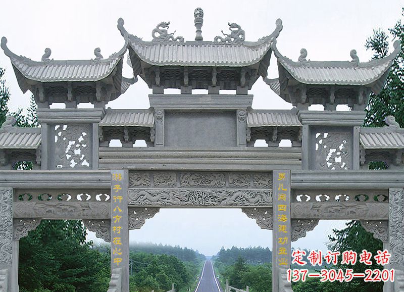 绵阳追求完美的金昌石雕牌坊雕塑