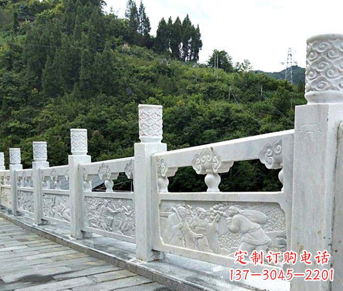 绵阳景区大理石栏板石雕 (4)
