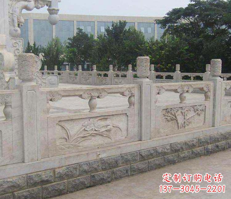 绵阳景区大理石栏板石雕 (5)