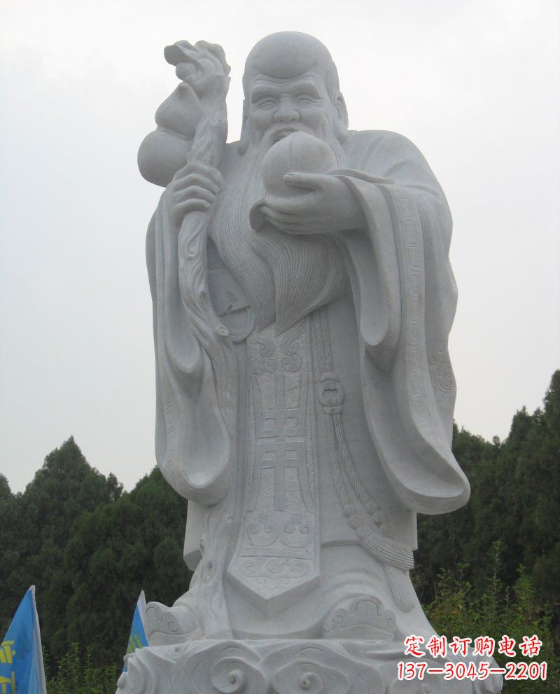 绵阳大理石老寿星雕塑,重现传统文化的美好
