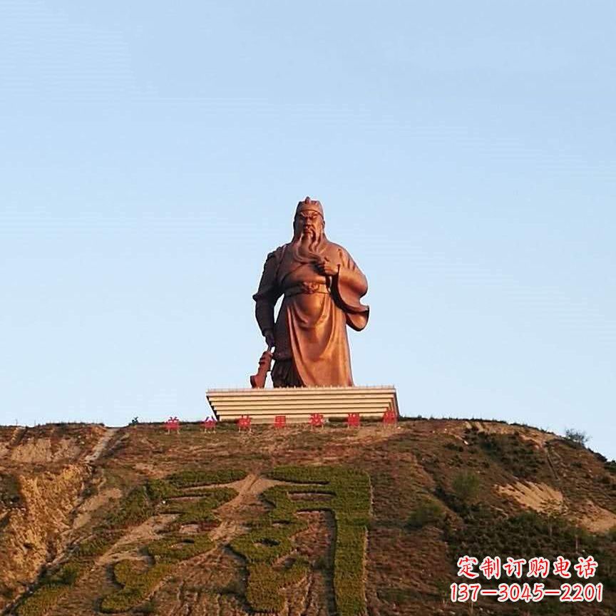 绵阳中领雕塑精心打造的历史名将关公雕像