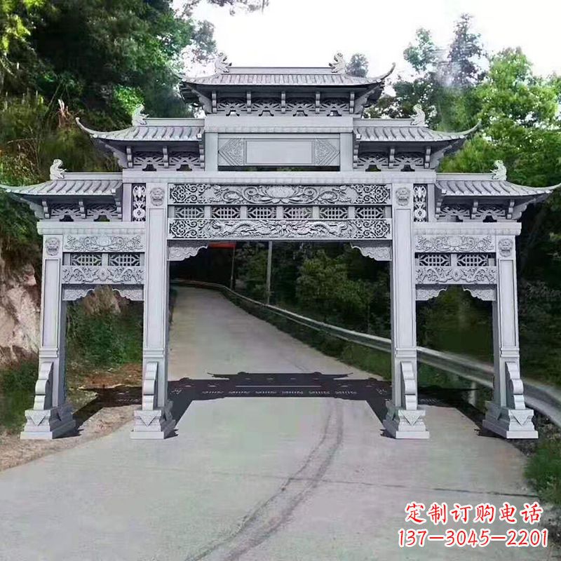 绵阳景区道路入口石牌坊