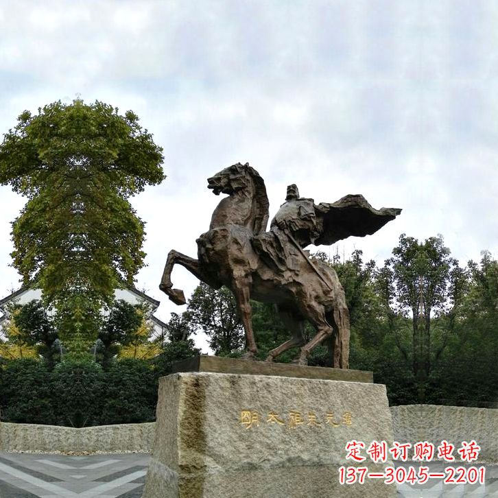 绵阳华夏文明领袖朱元璋铜雕塑