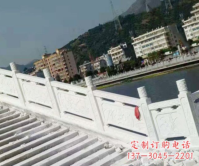 绵阳山东汉白玉栏板石雕