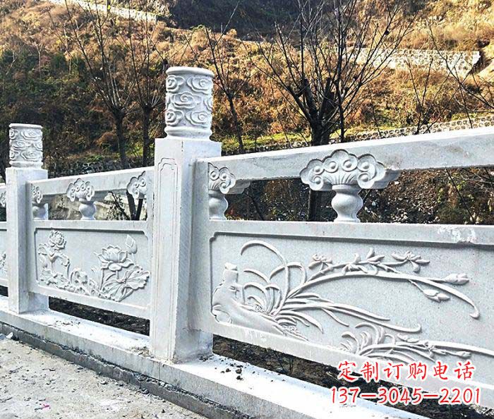 绵阳领雕-汉白玉石浮雕栏板