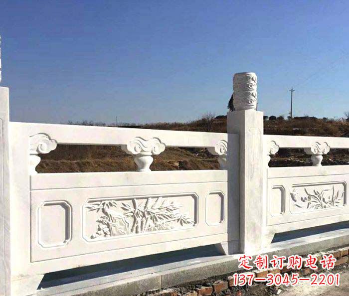 绵阳泰安中领雕塑汉白玉石浮雕栏板