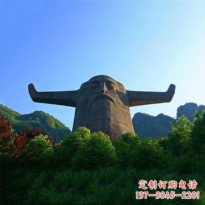 绵阳中领雕塑:神农头像雕塑