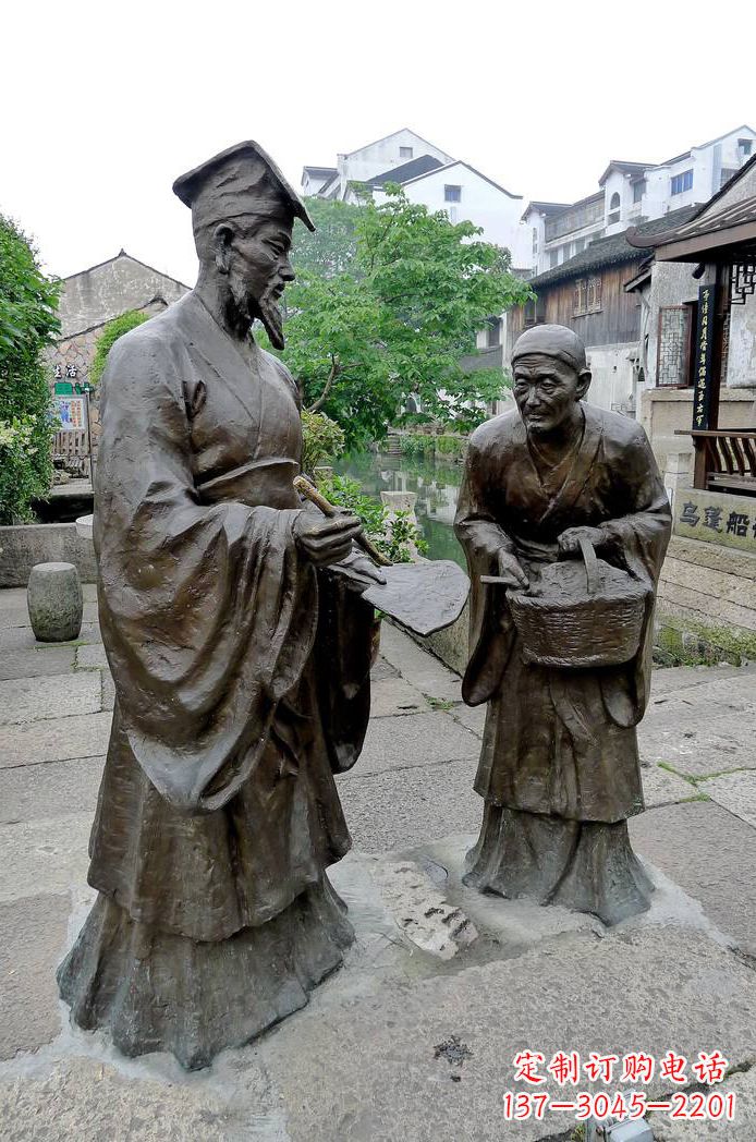 绵阳经典雕塑:王羲之情景小品