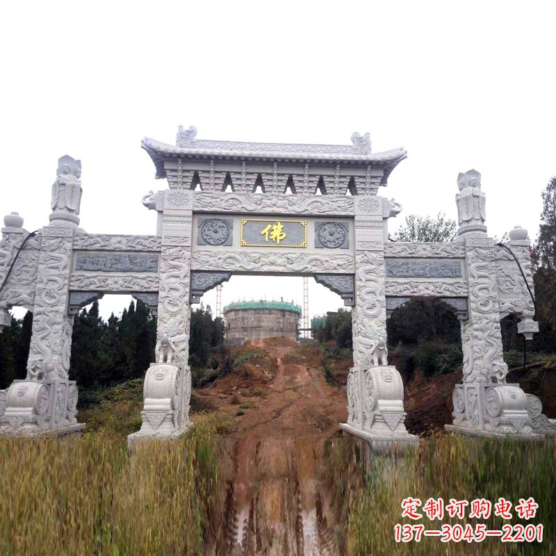 绵阳景区入口石牌坊雕塑,为您塑造独一无二的精美雕塑