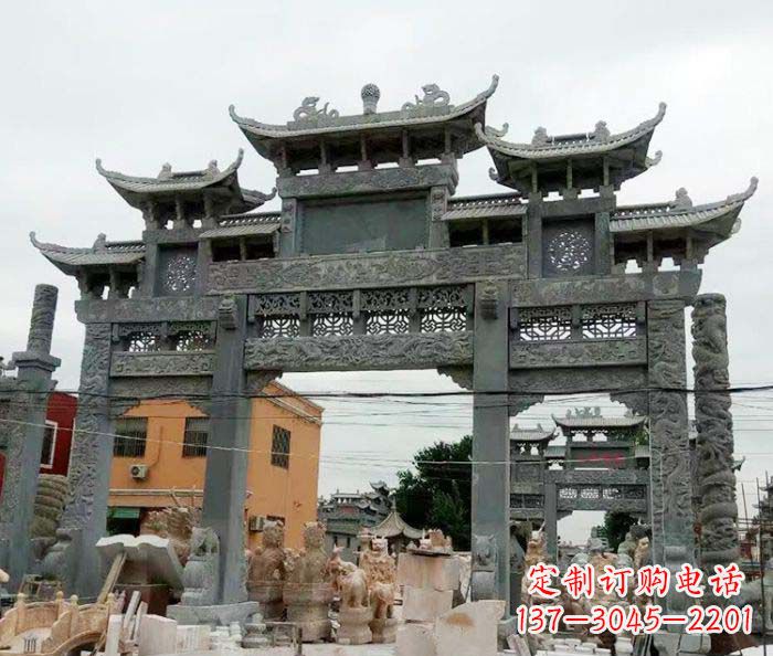 绵阳石雕牌坊,精致雕塑让你完美点缀