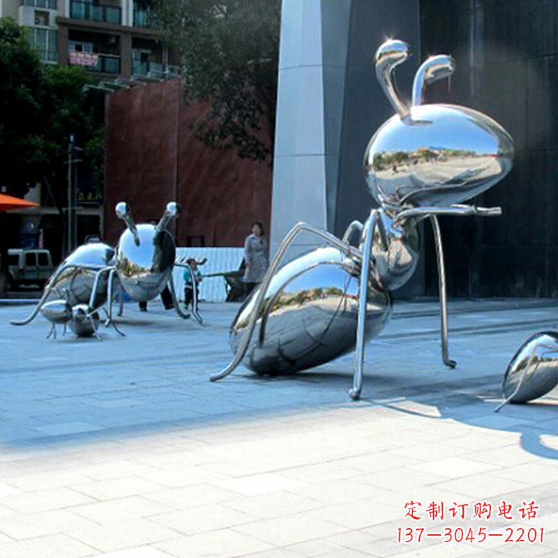 绵阳优雅而不凡的蚂蚁不锈钢雕塑