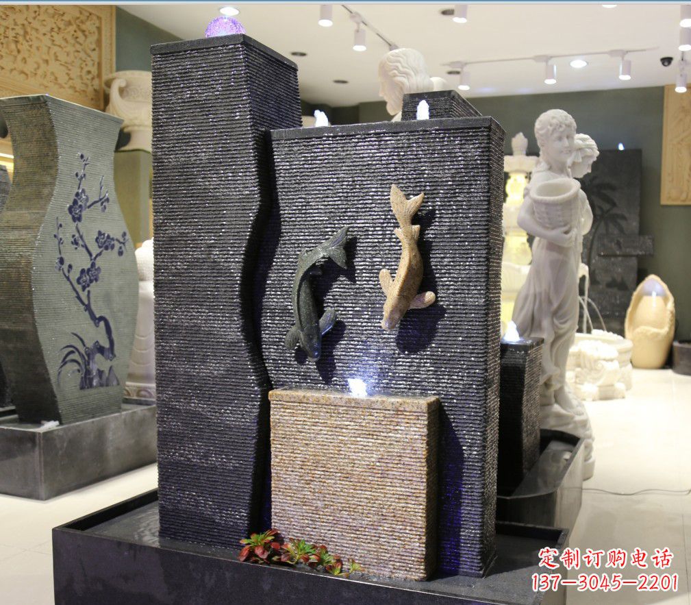 绵阳九龙太子石雕喷泉——精巧绝伦的喷泉雕塑