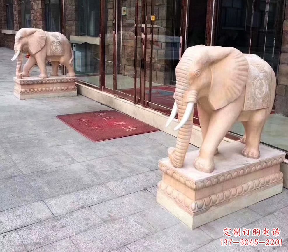 绵阳刻绘石雕大象